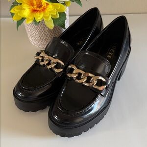 Guess Hillford Lug Sole Loafers Chunky Platform